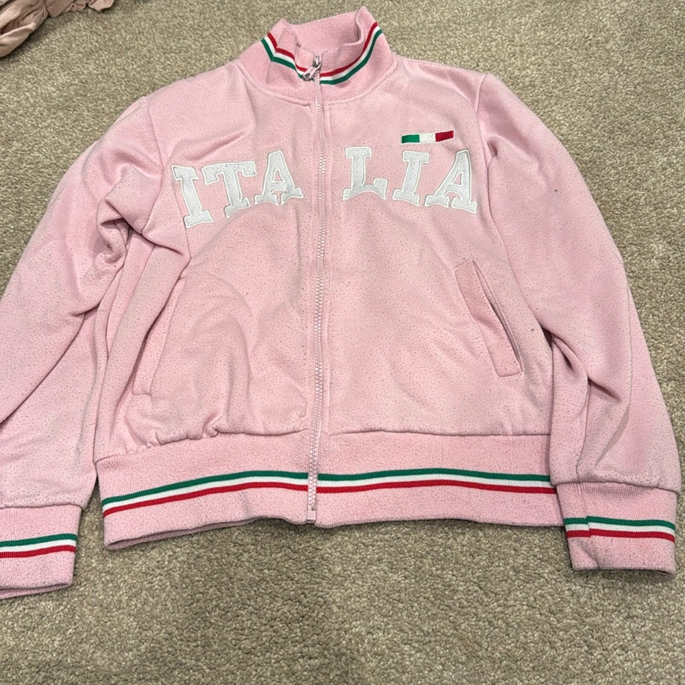Light Pink Italia Collard Jacket Size 11/12